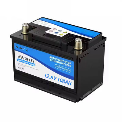 12.8V 108ah 1360CCA pin sạc lại Lifepo4 1382WH Với tích hợp trong BMS điện áp danh nghĩa cho động cơ tự động khởi động và dừng