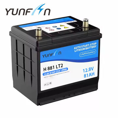 Hệ thống khởi động và dừng pin lithium-ion xe hơi 12.8V 81ah với mật độ năng lượng cao LifePO4