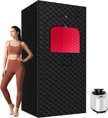 chất lượng Sauna hồng ngoại di động trực tiếp từ nhà máy OEM ODM Tùy chỉnh sợi carbon sưởi ấm Sauna gia đình với ánh sáng RGB Thiết lập 5 phút nhà máy sản xuất