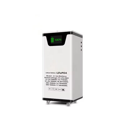 chất lượng 51.2V 300Ah pin LiFePO4 gắn trên sàn15.36kWh Lưu trữ năng lượng mặt trời với màn hình LCD Smart BMS RS485 CAN IP55 Đánh giá bán buôn và giải pháp nhãn riêng nhà máy sản xuất