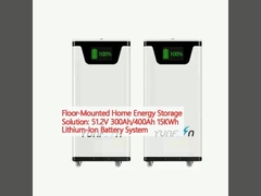 Giải pháp lưu trữ năng lượng tại nhà gắn trên sàn: Hệ thống pin lithium-ion 51.2V 300Ah/400Ah 15KWh