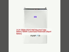 51.2V 200Ah ROHS pin mặt trời gắn tường 10KWh pin Lifepo4 Powerwall tùy chỉnh