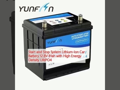 Hệ thống khởi động và dừng pin lithium-ion xe hơi 12.8V 81ah với mật độ năng lượng cao LifePO4