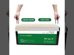 Phân tích Lithium Ion Rectangle 6000 lần Bộ pin A-grade pin với màn hình LED 12V 120ah Với hiệu quả cải thiện